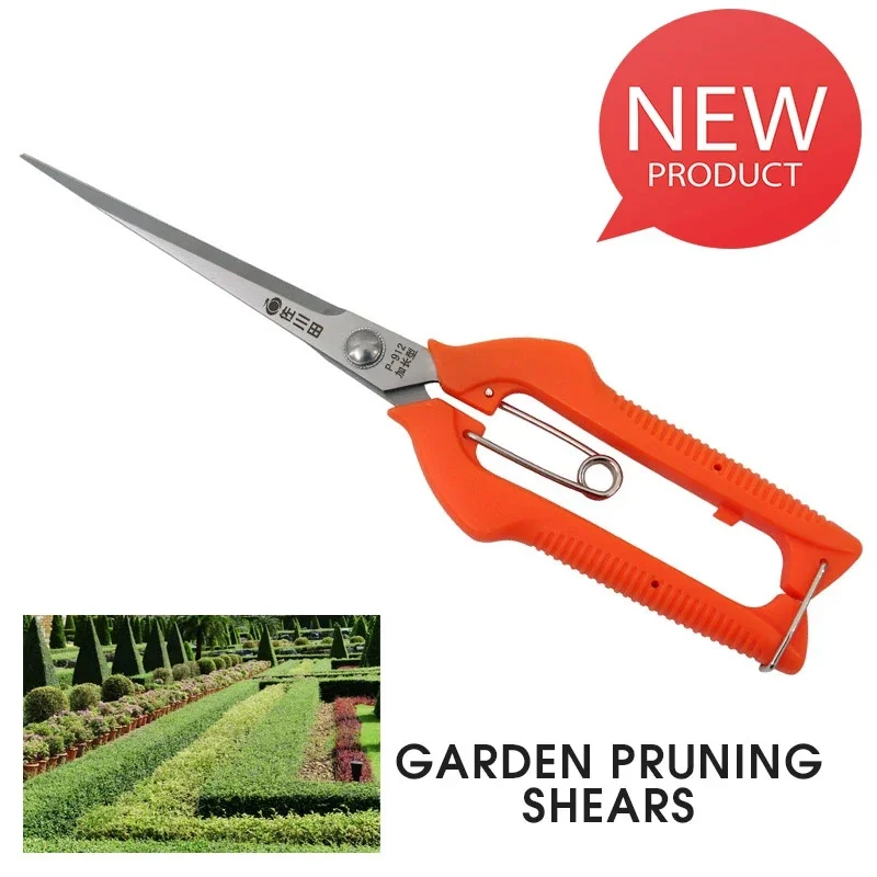 Bonsai Garden Knife - Extended Pro Garden Pruning Shears Orange