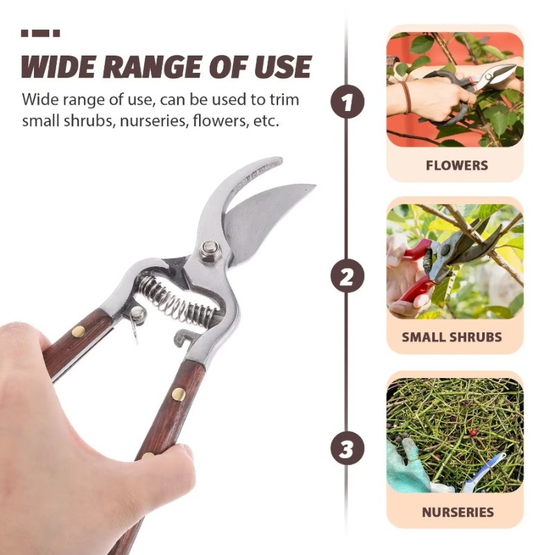 1Pc Wood Handle Pruning Shears - огляд і ціна Bonsai Garden Knife
