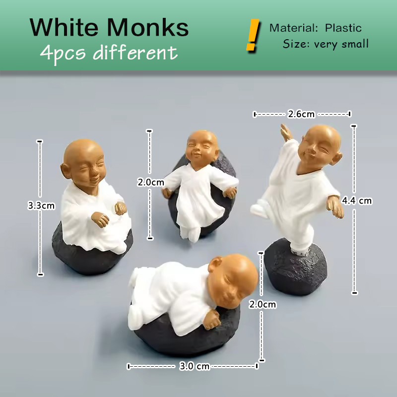 4pcs Chinese Kongfu Monk Minia - огляд і ціна Japan Bonsai Garden