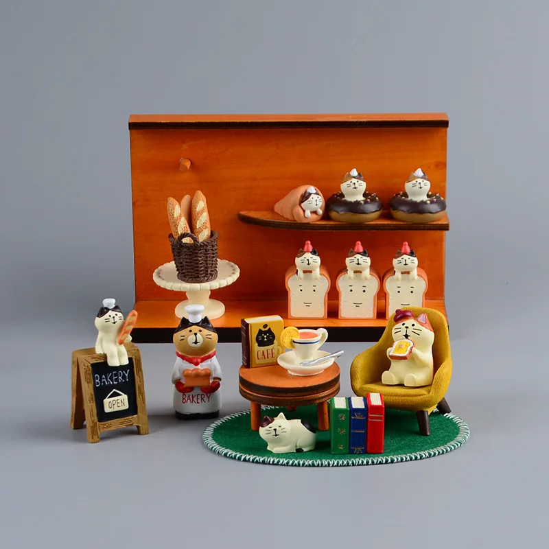 Zakka Style Cartoon Cat Bread  - огляд і ціна Japan Bonsai Garden