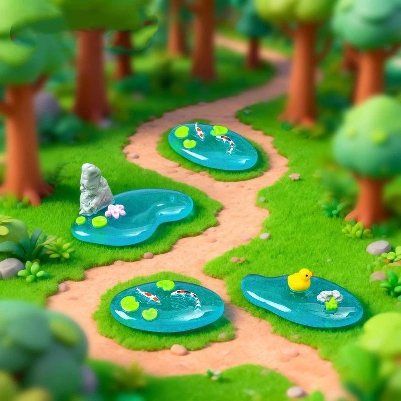 Mini Resin Pond Ornaments With - огляд і ціна Bonsai Garden Design