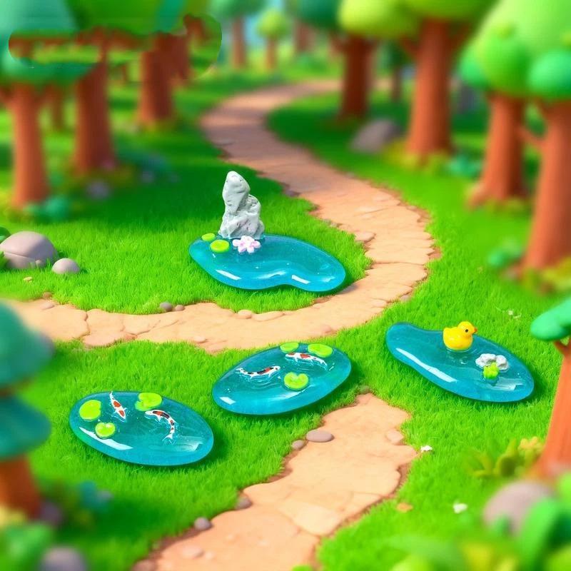 Mini Resin Pond Ornaments With - огляд і ціна Bonsai Garden Design
