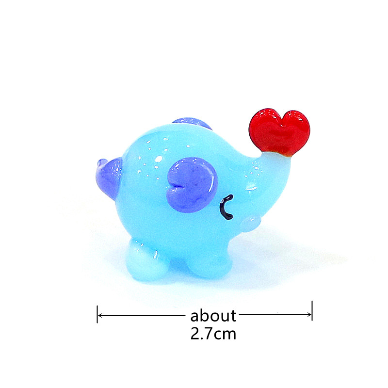 Cute Mini Glass Elephant Figur - огляд і ціна Japan Bonsai Garden