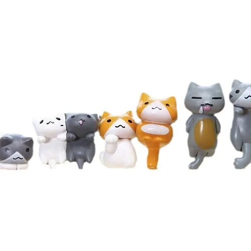 6Pcs/Set Cartoon Lucky pvc Cat - огляд і ціна Japan Bonsai Garden
